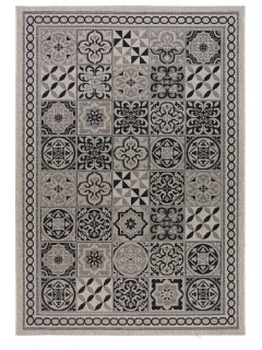 Килим Natura devos 20369 Silver-Black